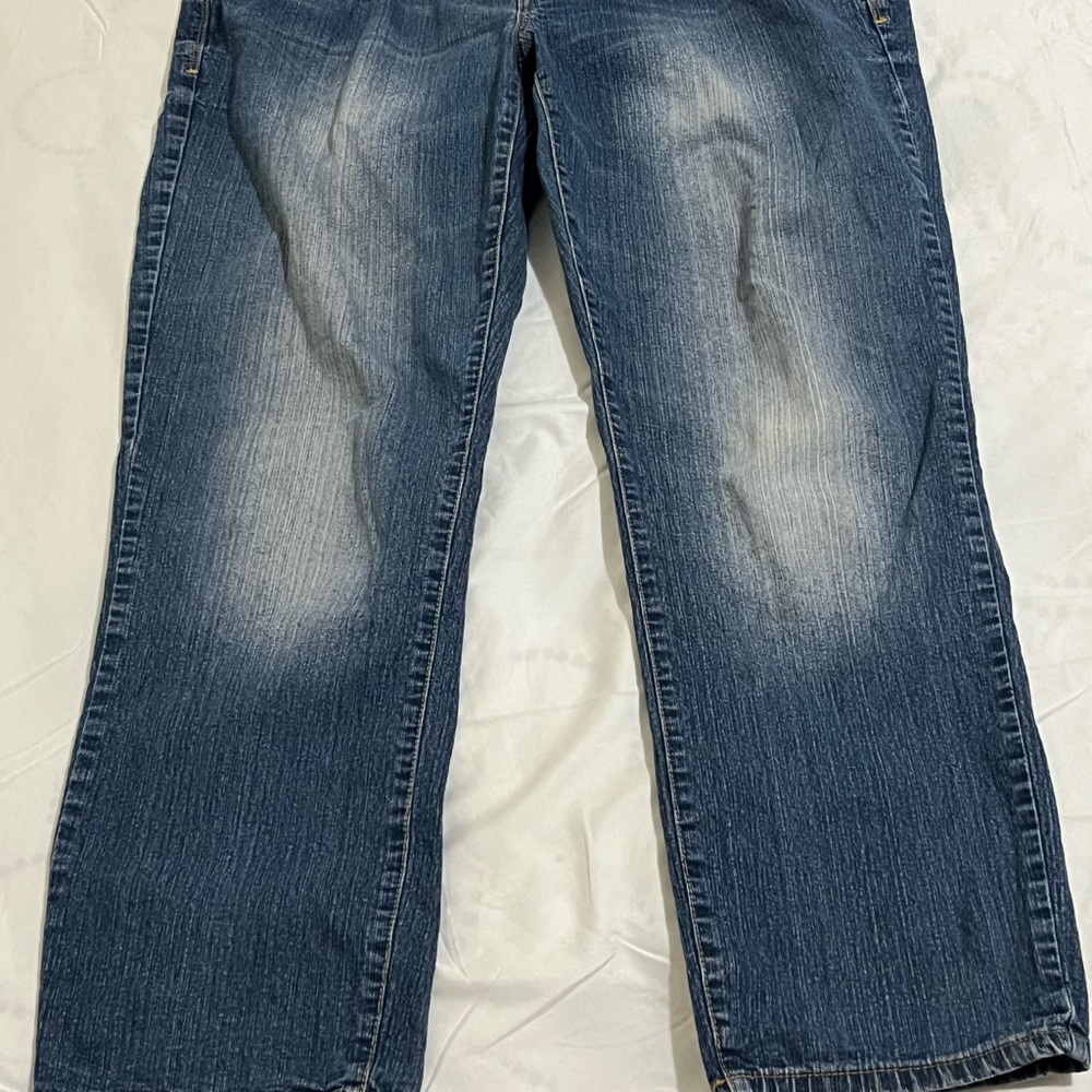 Baby Phat Silver Label Blue Denim Capris Juniors Size 17